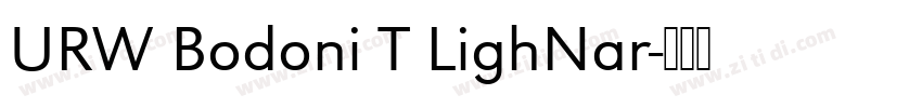 URW Bodoni T LighNar字体转换